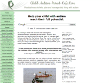 Tablet Screenshot of child-autism-parent-cafe.com